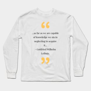 Philosophy, phrases, quotes Long Sleeve T-Shirt